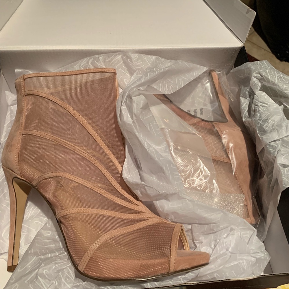INC Blush colored Booties, brand new.